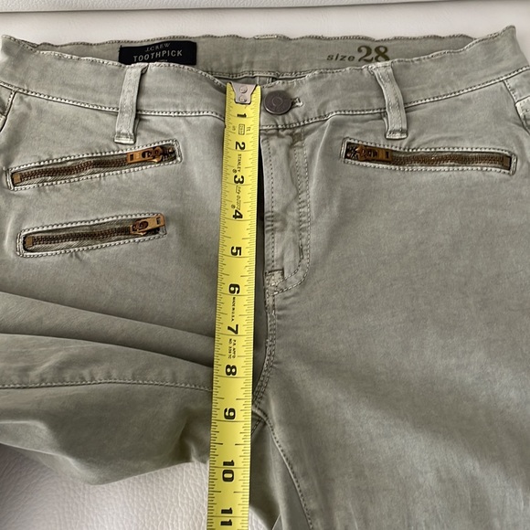 J. Crew Olive Ankle Toothpick Super Skinny Pants - Picture 8 of 8